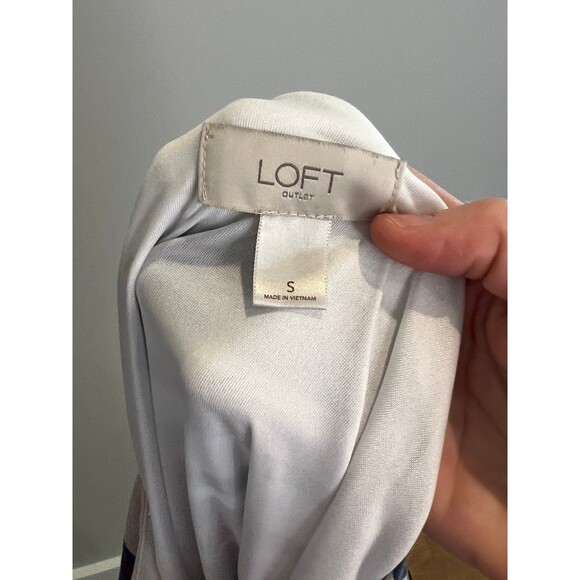 Ann Taylor LOFT Dress Womens size Small with NWT Necklace and Earrings set - Picture 10 of 12